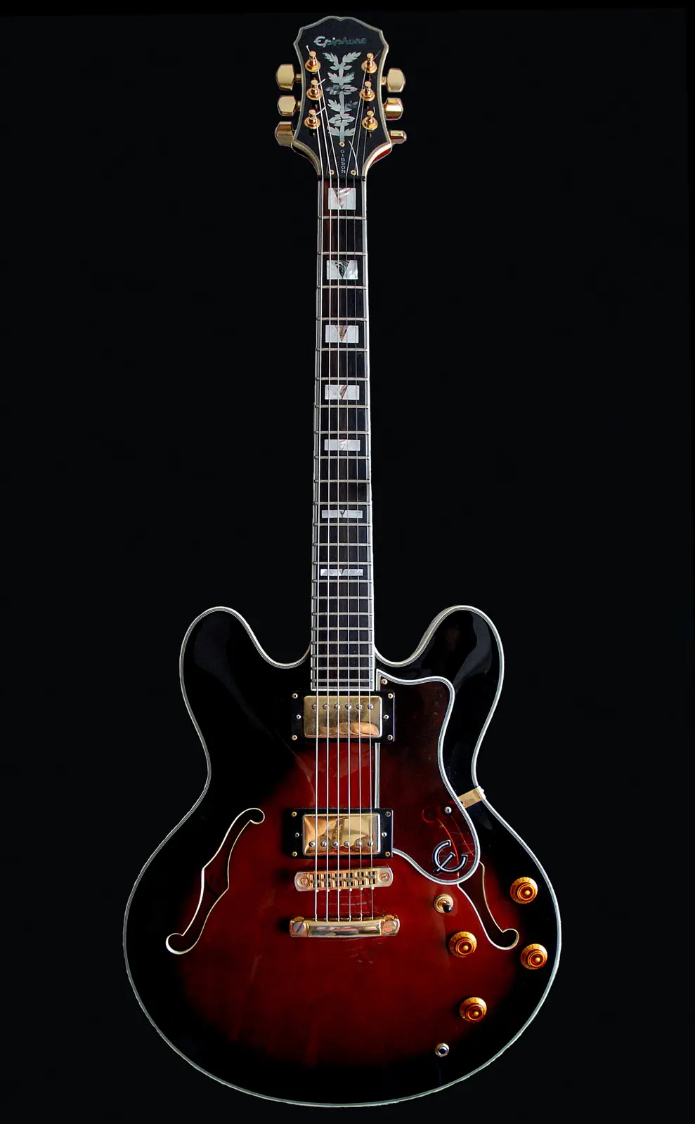 Guitare Epiphone Sheraton II demi-caisse sunburst